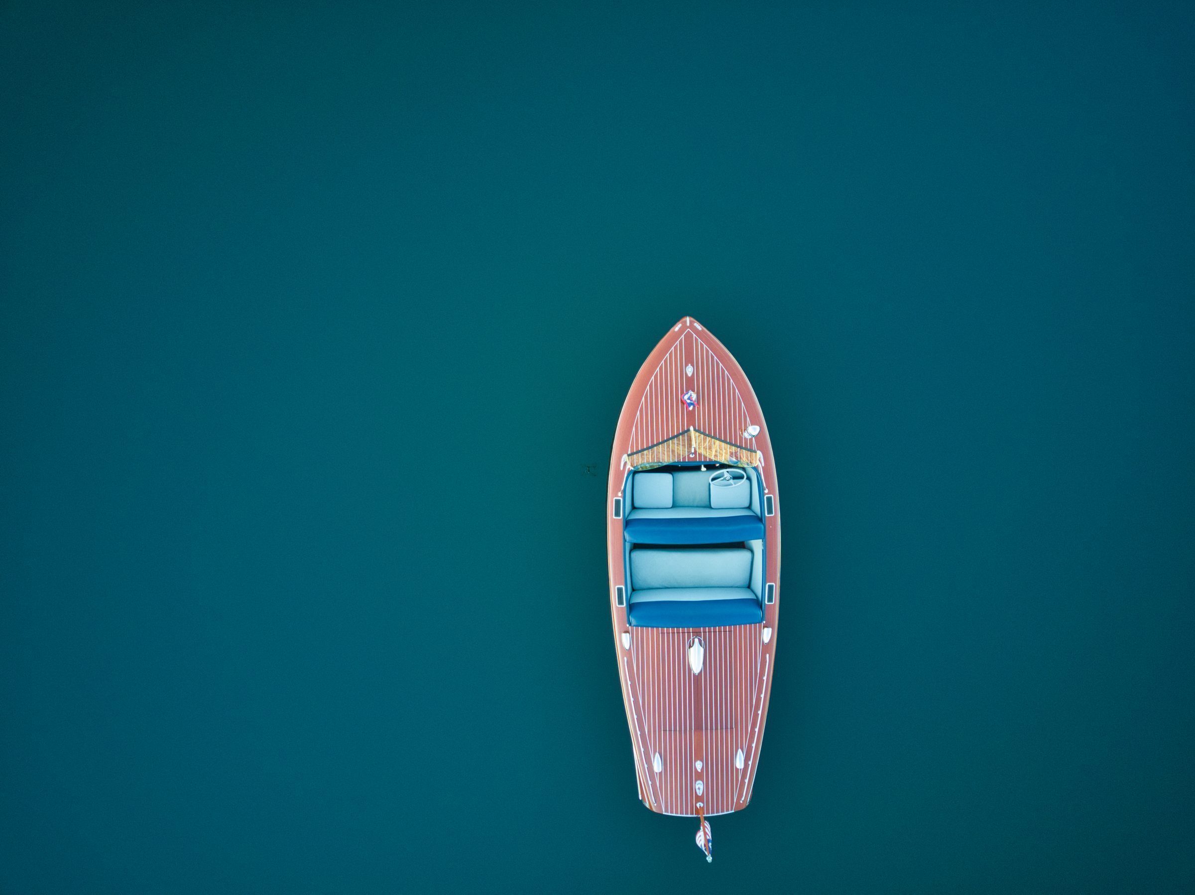 Gar Wood — off-center on deep water