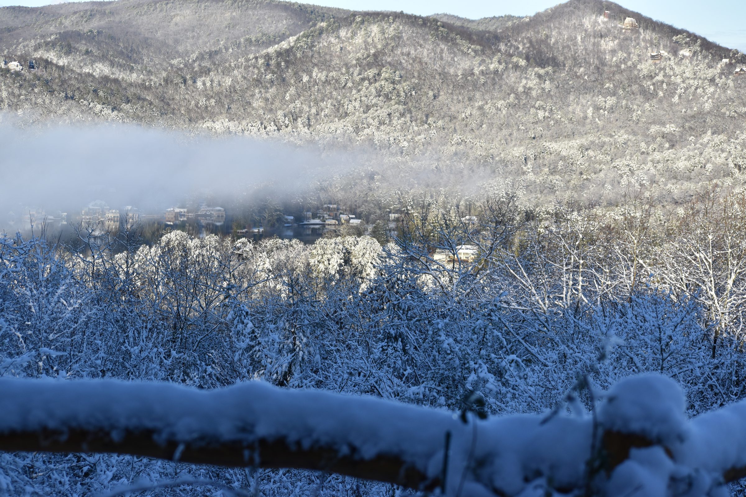 Snow clearing over the Blue Ridge
