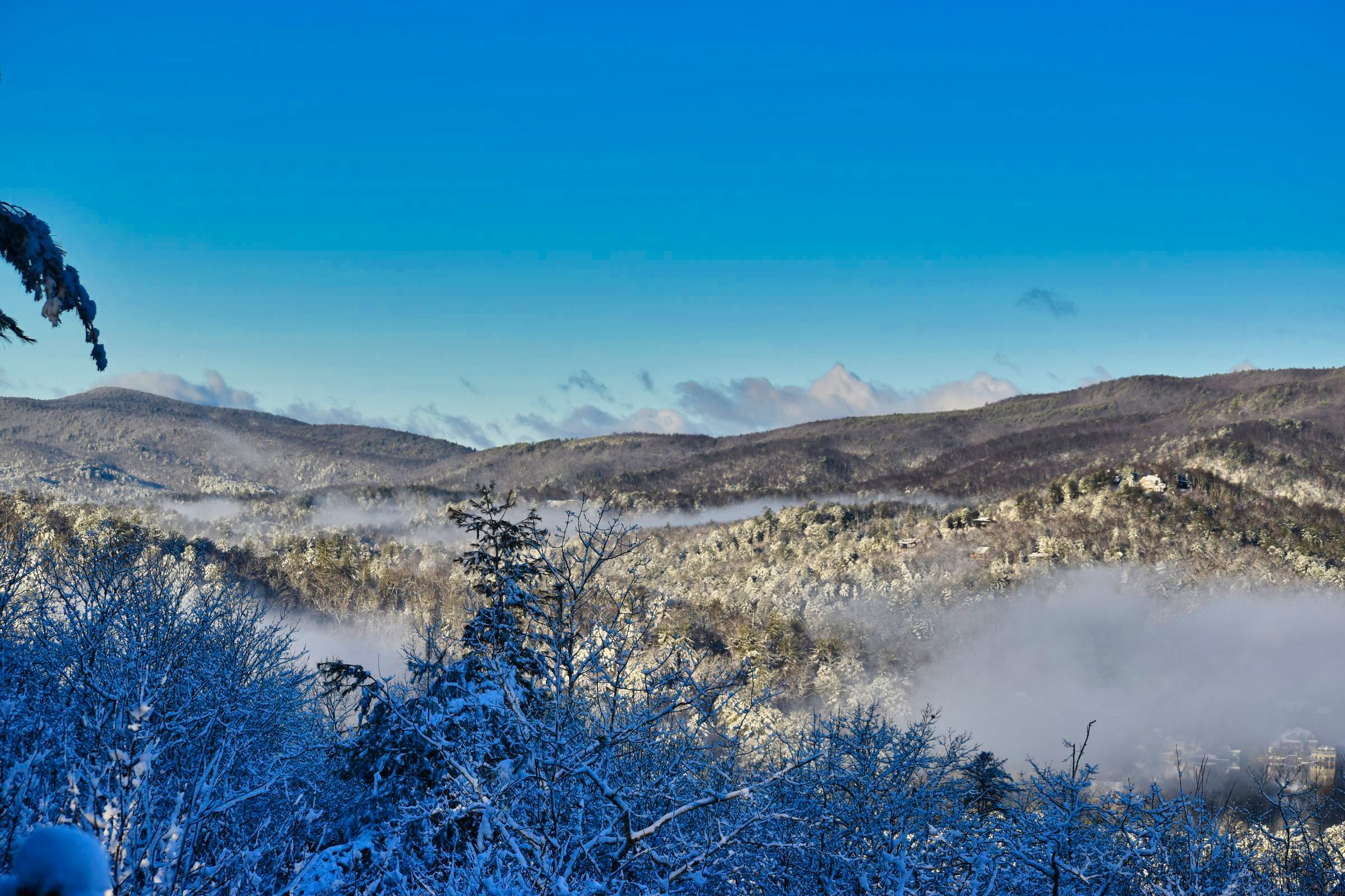 Mountain snow panorama